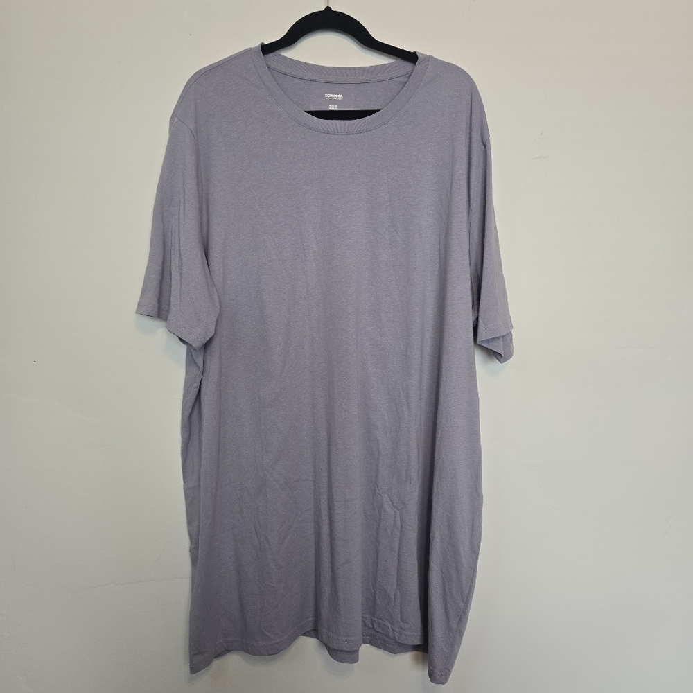 Sonoma Men's Light Purple Short Sleeve Tee